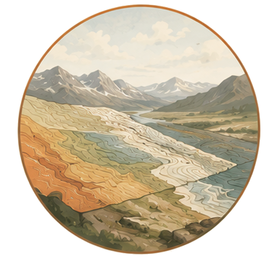 Navigate the ancient landscape icon