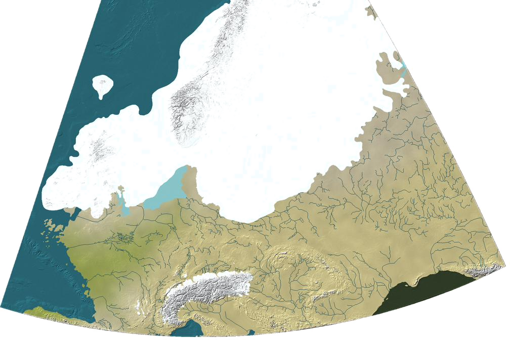 Last Glacial Maximum map